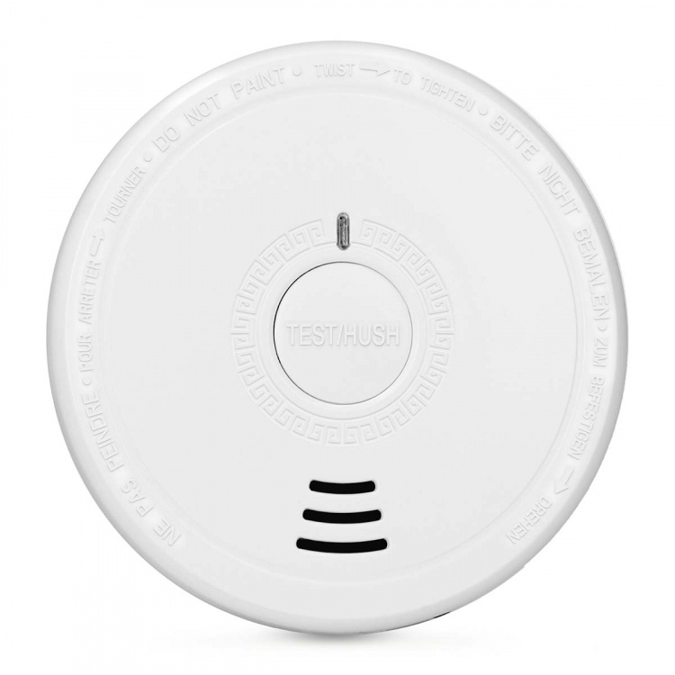 Alecto Smoke detector with hush button 2 pack White