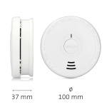 Alecto Smoke detector with hush button 4-pack White