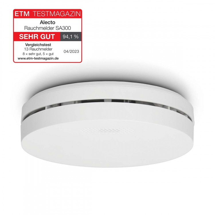 Alecto Design smoke detector with 10 year battery White Alecto Design smoke detector with 10 year battery White