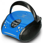 Lenco Portable stereo FM radio with CD player Blue / Black Lenco Portable stereo FM radio with CD player Blue / Black