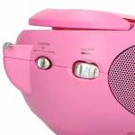 Lenco Portable stereo FM radio with CD player Pink Lenco Portable stereo FM radio with CD player Pink