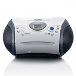 Lenco Portable CD player with FM radio and Bluetooth® White / Black Lenco Portable CD player with FM radio and Bluetooth® White / Black