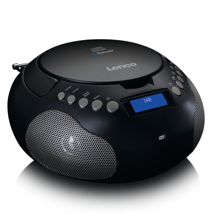 Lenco Boombox with DAB+/ FM radio and Bluetooth® Black Lenco Boombox with DAB+/ FM radio and Bluetooth® Black