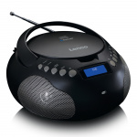 Lenco Boombox with DAB+/ FM radio and Bluetooth® Black Lenco Boombox with DAB+/ FM radio and Bluetooth® Black