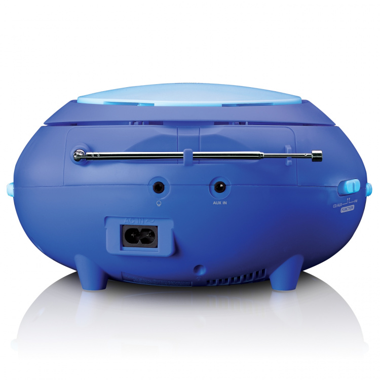 Lenco Portable radio / CD player with microfoon Blue Lenco Portable radio / CD player with microfoon Blue