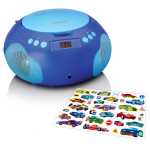 Lenco Portable radio / CD player with microfoon Blue Lenco Portable radio / CD player with microfoon Blue