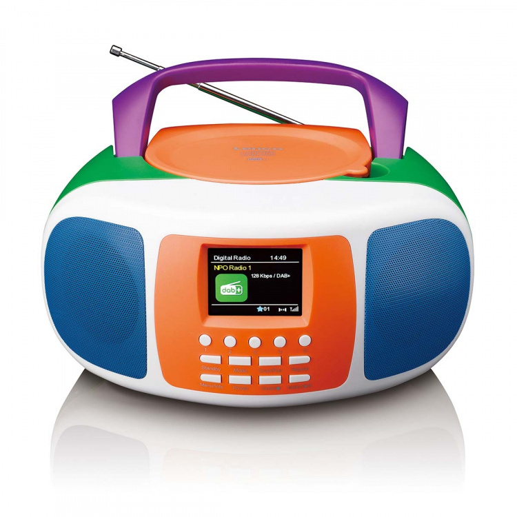 Lenco Portable DAB+/FM Radio with Bluetooth®, CD Player, and large LCD colour display Lenco Portable DAB+/FM Radio with Bluetooth®, CD Player, and large LCD colour display