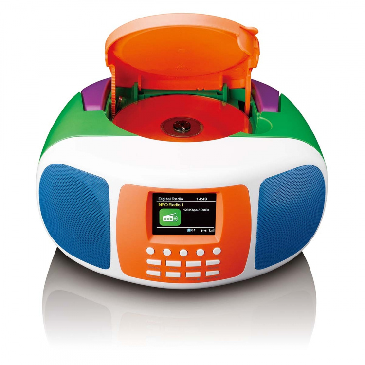 Lenco Portable DAB+/FM Radio with Bluetooth®, CD Player, and large LCD colour display Lenco Portable DAB+/FM Radio with Bluetooth®, CD Player, and large LCD colour display