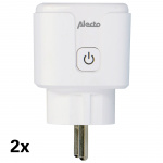 Alecto Smart Wi-Fi plug 16A 3680W 2-pack White Alecto Smart Wi-Fi plug 16A 3680W 2-pack White
