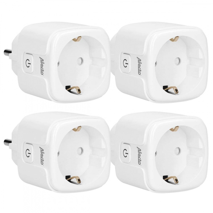 Alecto Smart Wi-Fi plug 16A 3680W 4-pack White Alecto Smart Wi-Fi plug 16A 3680W 4-pack White