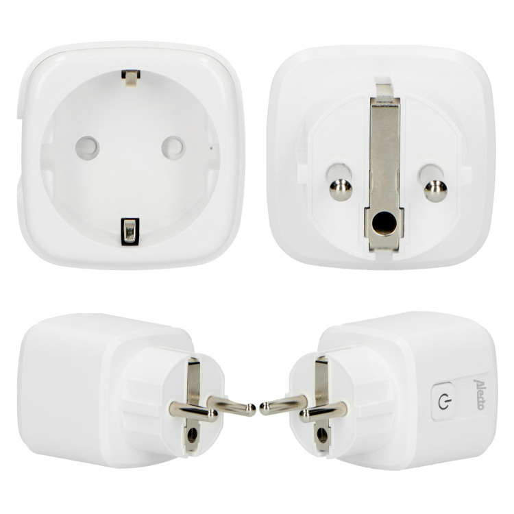 Alecto Smart Wi-Fi plug 16A 3680W 4-pack White Alecto Smart Wi-Fi plug 16A 3680W 4-pack White