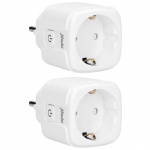 Alecto Smart Wi-Fi plug with energy monitor 16A 3680W 2-pack White Alecto Smart Wi-Fi plug with energy monitor 16A 3680W 2-pack White