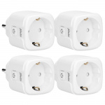 Alecto Smart Wi-Fi plug with energy monitor 16A 3680W 4-pack White Alecto Smart Wi-Fi plug with energy monitor 16A 3680W 4-pack White
