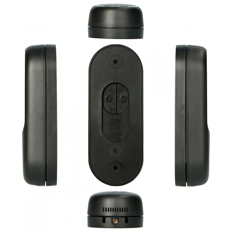 Alecto Smart Wi-Fi doorbell with camera, suitable for home automation Black