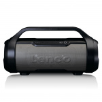 Lenco Splashproof Bluetooth® speaker met FM radio, USB, SD and Party Lights Black Lenco Splashproof Bluetooth® speaker met FM radio, USB, SD and Party Lights Black