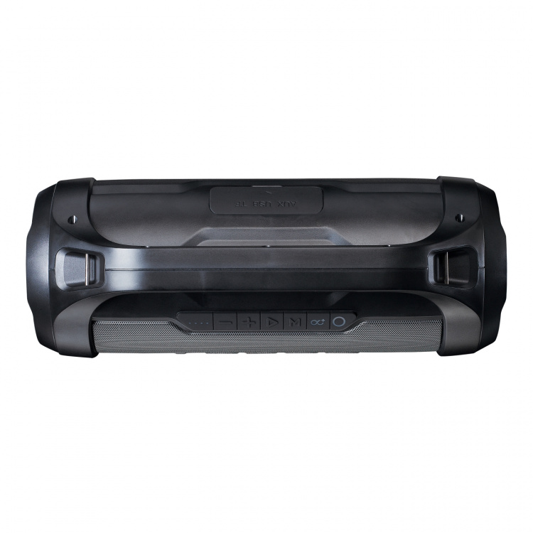 Lenco Splashproof Bluetooth® speaker met FM radio, USB, SD and Party Lights Black Lenco Splashproof Bluetooth® speaker met FM radio, USB, SD and Party Lights Black