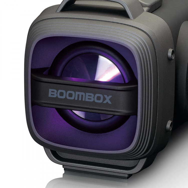 Lenco Splash proof Bluetooth® Speaker FM radio USB and micro SD with Light Effects Black Lenco Splash proof Bluetooth® Speaker FM radio USB and micro SD with Light Effects Black