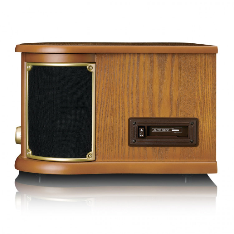 Lenco Wooden retro Record Player with Bluetooth®, DAB+/FM radio, USB encoding, CD player, cassette player, and built-in speakers Lenco Wooden retro Record Player with Bluetooth®, DAB+/FM radio, USB encoding, CD player, cassette player, and built-in speakers