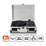 Lenco Bluetooth® Turntable with built-in speakers Cream Lenco Bluetooth® Turntable with built-in speakers Cream