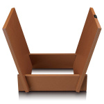 Lenco Organizer for up to 40 records Brown