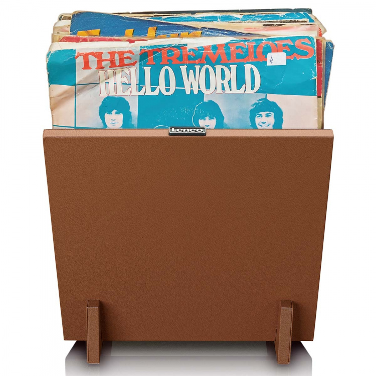 Lenco Organizer for up to 40 records Brown