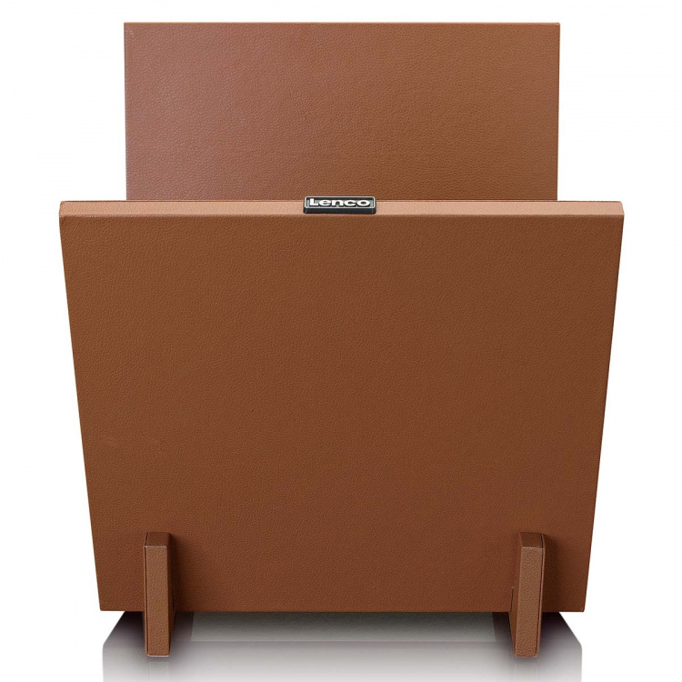 Lenco Organizer for up to 40 records Brown