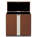 Lenco Carrying suitcase for max. 30 records Brown / White Lenco Carrying suitcase for max. 30 records Brown / White