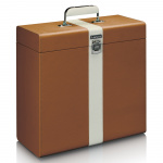 Lenco Carrying suitcase for max. 30 records Brown / White Lenco Carrying suitcase for max. 30 records Brown / White