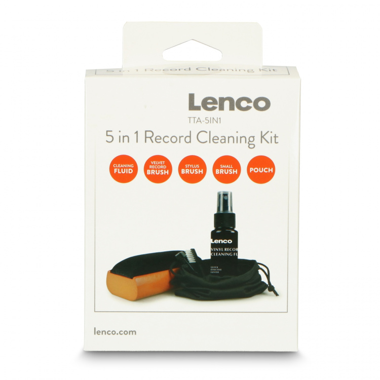 Lenco 5 in 1 cleaning kit for records and needle