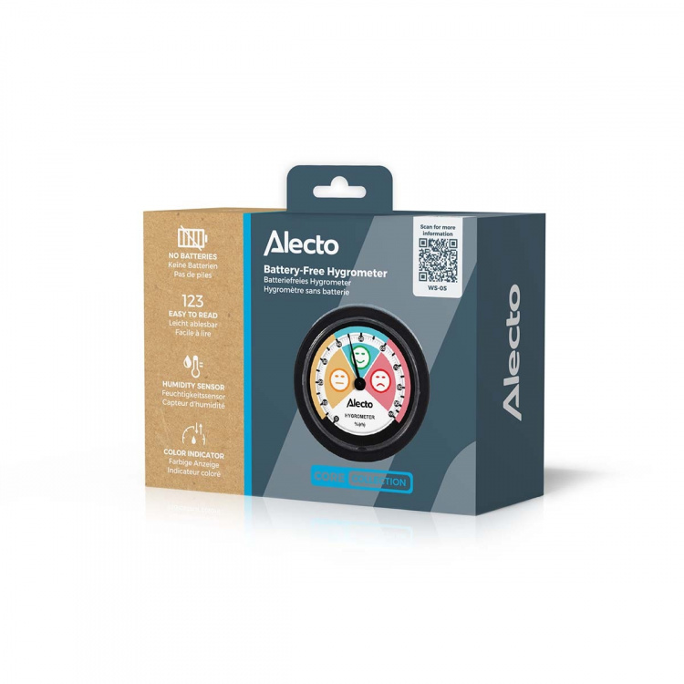Alecto Analog hygrometer Black