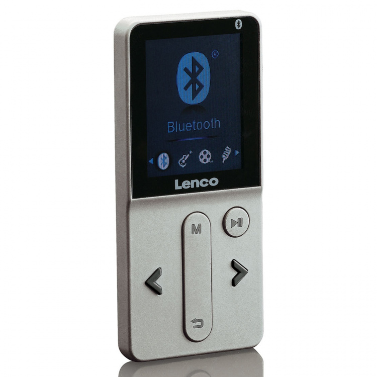 Lenco MP4 player bluetooth® with 8 GB Silver Lenco MP4 player bluetooth® with 8 GB Silver