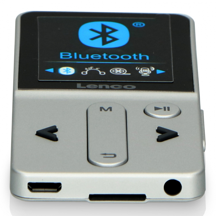 Lenco MP4 player bluetooth® with 8 GB Silver Lenco MP4 player bluetooth® with 8 GB Silver