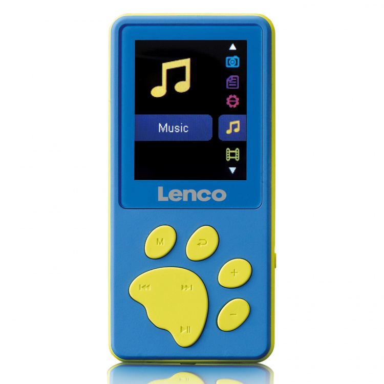 Lenco MP3/MP4 player with 8GB memory Blue Lenco MP3/MP4 player with 8GB memory Blue