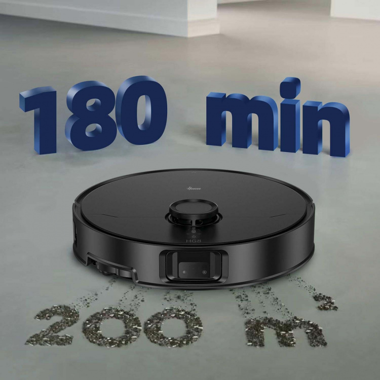 Hoover Robot vacuum cleaner HG8 Wet & Dry, WiFi, Water emptying station