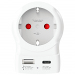 SKROSS Travel Adapter Europe to UK and others USB-A/USB-C 20W PD Grounded SKROSS Travel Adapter Europe to UK and others USB-A/USB-C 20W PD Grounded