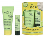 Nuxe Sweet Lemon Kit 34 ml Softening Lip Stick 4g/Hand And Nail Cream 30ml