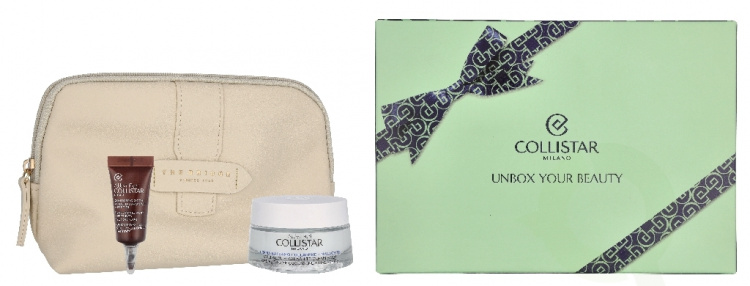 Collistar Attivi Puri Collagen Set 55 ml Collagen Balm Cream 50 ml/Mini Pure Active Eye Contour 5 ml/Pouch