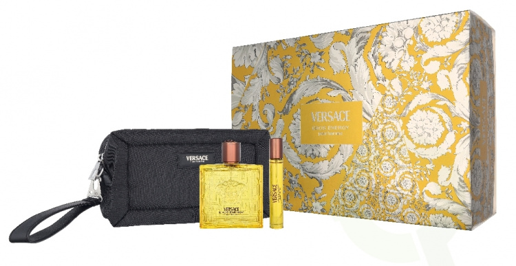 Versace Eros Energy Giftset 110 ml Edp Spray 100ml/Edp Travel Spray 10ml/Pouch