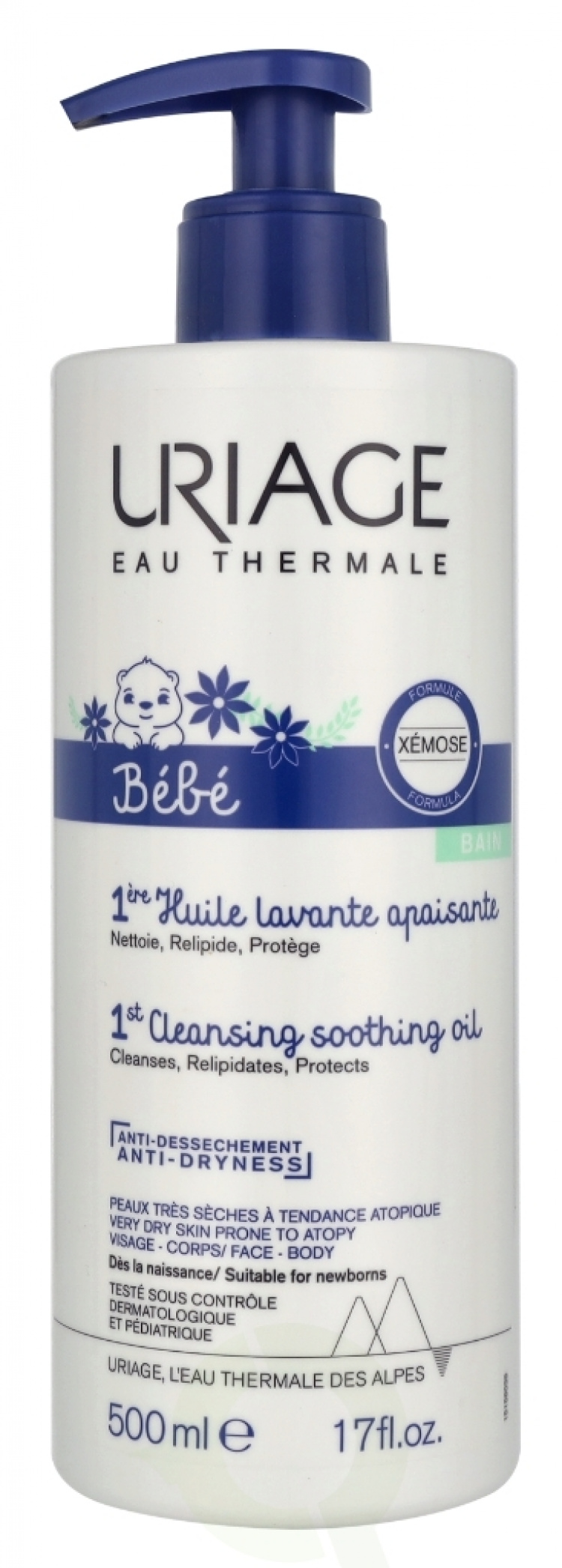 Uriage Bebe 1st Cleansing Soothing Oil 500 ml