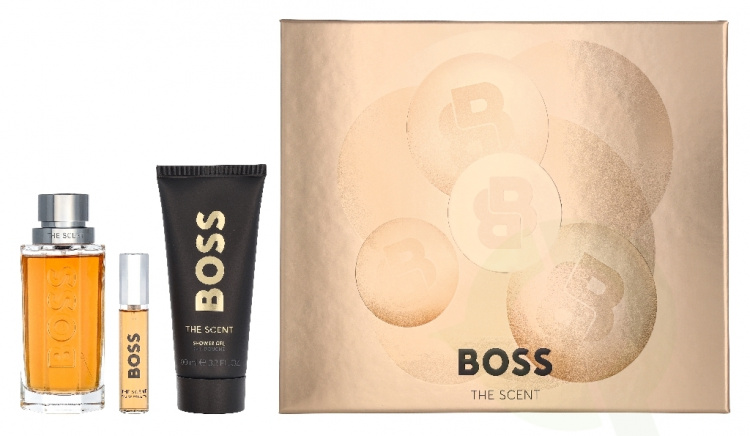 Hugo Boss The Scent Him Set 210 ml Edt Spray 100ml/Shower Gel 100ml/Edt Spray 10ml