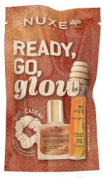 Nuxe Ready, Go, Glow Honey Set 20 ml Lip Treatment 10ml/Dry Oil 10ml/Scrunchie