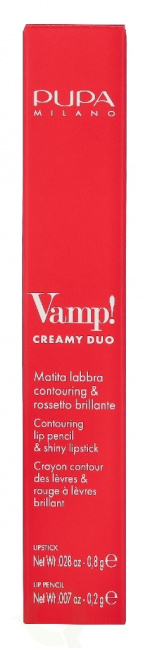 Pupa Milano Pupa Vamp! Creamy Duo Lip Pencil 1 g #005 Deep Nude / Lipstick 0,8g / Lip Pencil 0,2g