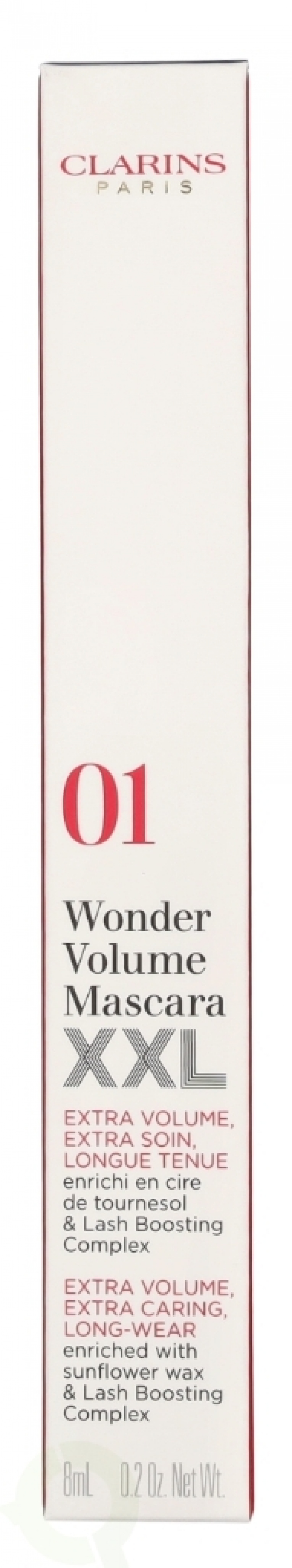 Clarins Wonder Mascara XXL 8 ml #01 Extreme Black