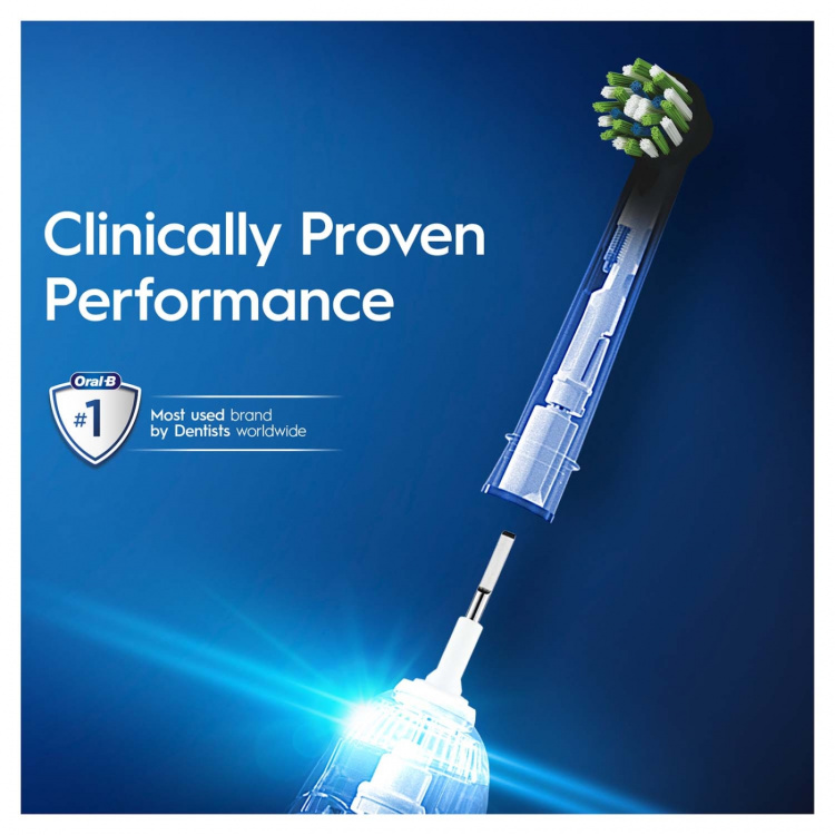 Oral B Borsthuvud Cross Action Black 3st