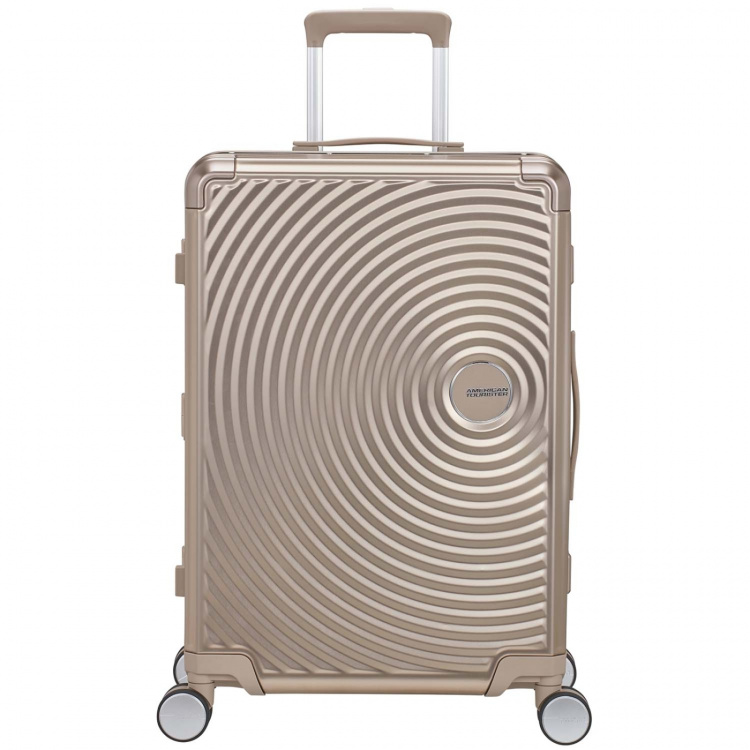 American Tourister Resväska Soundbox Aluminium 68 Medium Bronze