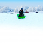 SportMe Åkmadrass Snowglider 110cm Lime