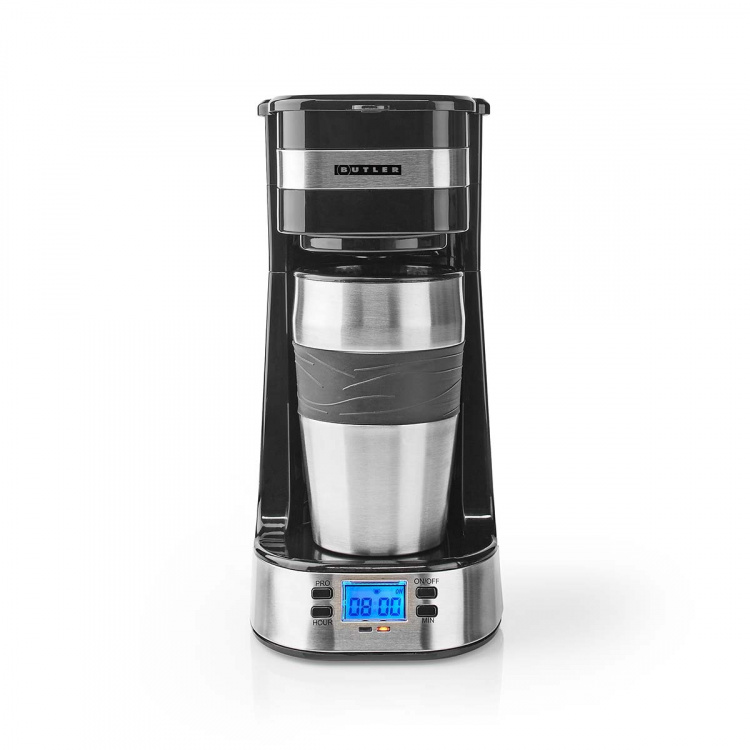 Butler Single-Serve Coffee Maker | 0.4 l | 750 W | Timer function | Insulated travel mug | Auto shut-off | LCD display | Black