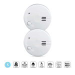 Alecto Mini smoke detector with 5 year battery 2-pack White