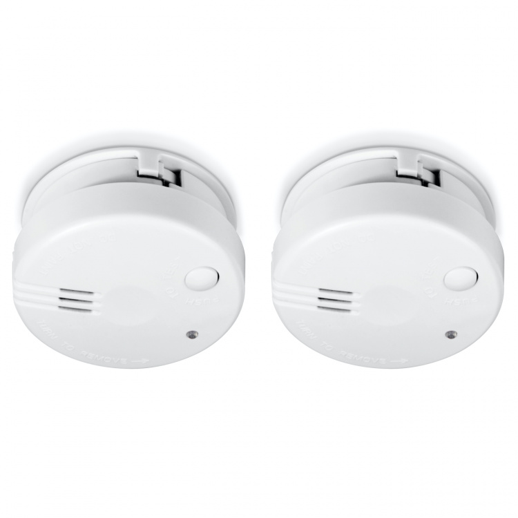 Alecto Mini smoke detector with 5 year battery 2-pack White