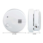 Alecto Mini smoke detector with 5 year battery 2-pack White